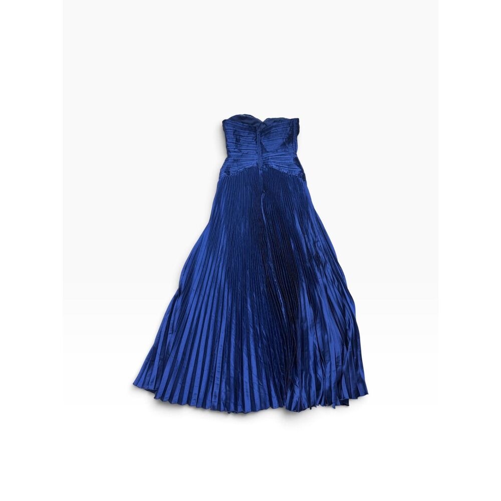 Lulus Royal Blue Strapless Pleated Dress Size M - Picture 3 of 10